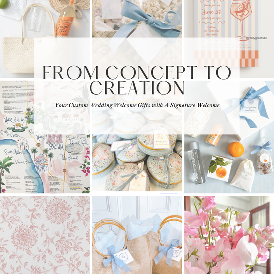 From Concept to Creation: Your Custom Wedding Welcome Gifts with A Signature Welcome