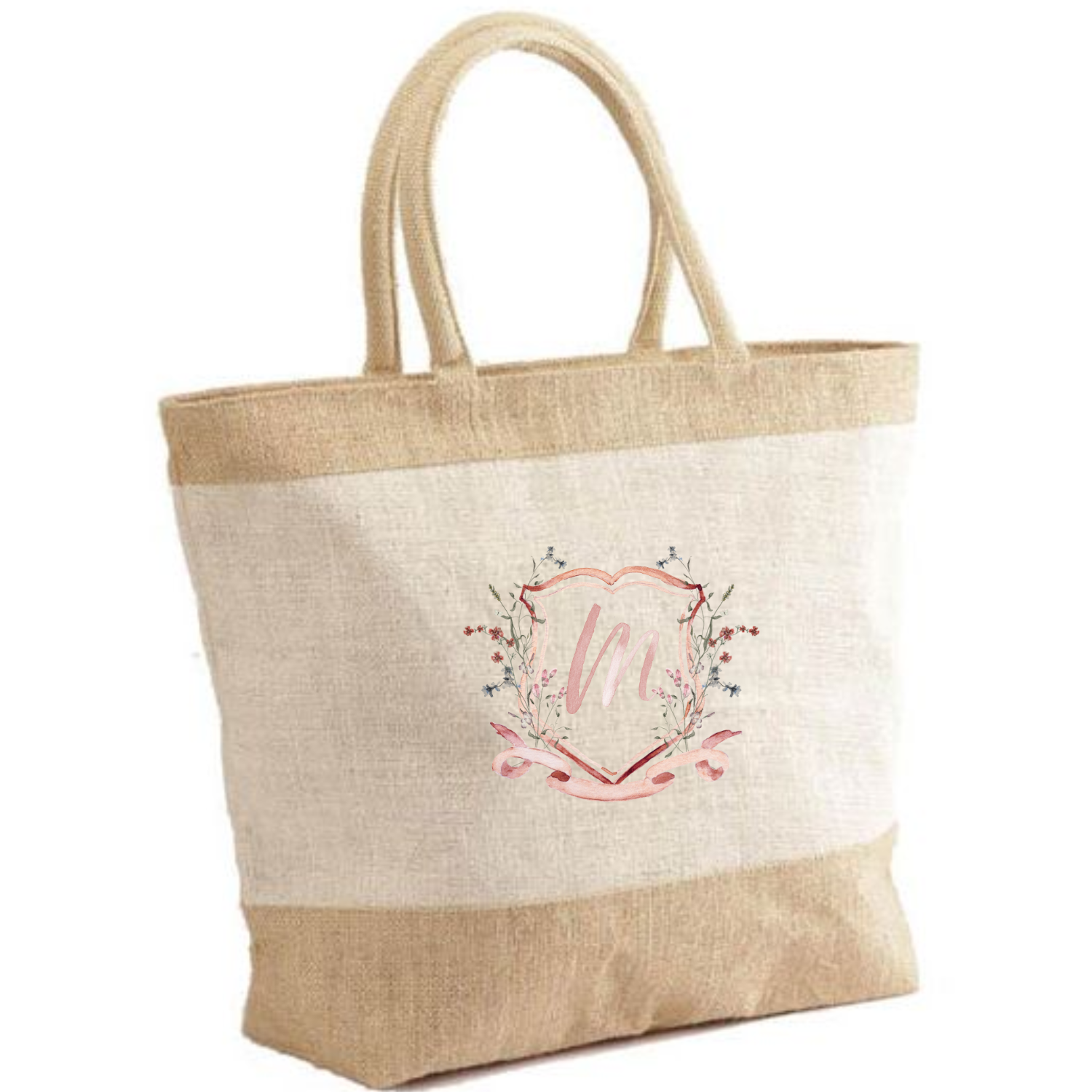 Jute shopping tote hot sale