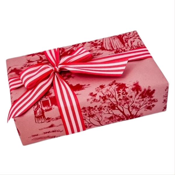 Vintage Garden Red Wrapping Paper, 12 meters