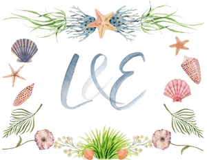 Canvas Tote Bags, Beach Watercolor Motif (customizable), $45.00
