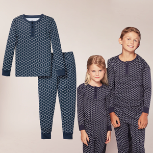 Petite Plume 100% Pima Cotton Children's Pajamas, Nordic Antler Print