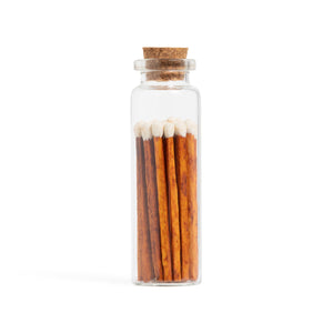 Cinnamon White Matches in Small Corked Vial